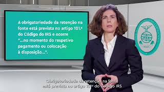 «Sabia que»  Ato isolado dispensa de retenção na fonte de IRS [upl. by Fortna]