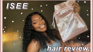 Unsponsored ISEE HAIR Review  10A Mongolian Kinky Curly Isee Hair [upl. by Aihpled]