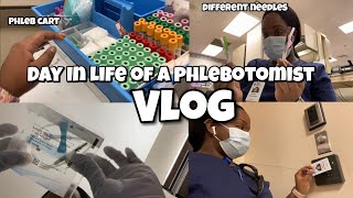 VLOG DAY IN LIFE AS A PHLEBOTOMIST [upl. by Rokach207]