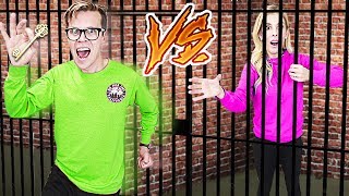 GAME MASTER Escape Room Challenge Husband Vs Wife in Real Life Rebecca Zamolo [upl. by Perrin]