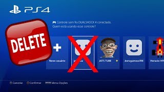 COMO EXCLUIR UM USUÁRIO DO PS4 [upl. by Charo]