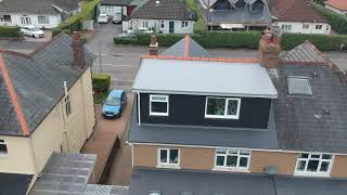 Hip to Gable with Rear Dormer Loft Conversion Cardiff By Magic Lofts Ltd Drone Footage [upl. by Teilo977]