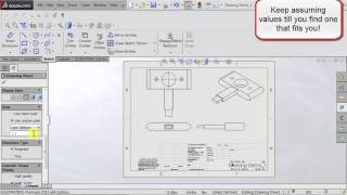 SOLIDWORKS Drawings Tutorial Adjusting the Drawing Scale [upl. by Kieffer]