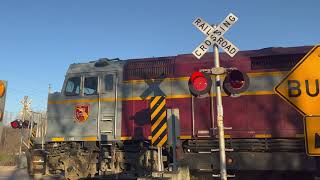 IANR 454 at Winslow Rd Railroad Crossing Janesville IA 111823 [upl. by Abita]