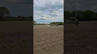 Agxeed Agbot Driverless Tractor seeding Pea with 750A drill in fakenham [upl. by Orwin]