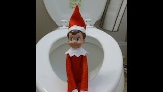 Christmas day 18 MY ELF CAUGHT IN THE ACT GOING POOPY ON THE POTTY PART 1 [upl. by Amirak]