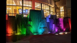 Hale Centre Theatre Cairns Plaza Sandy Utah USA  Crystal Fountains [upl. by Acinorrev223]