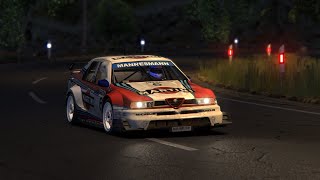 Alessandro Nannini  Alfa Romeo 155 TI V6 EVO ITCC  Hillclimb in Nepal [upl. by Ashwell751]