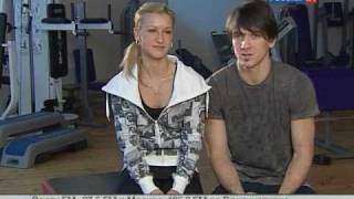 Tatiana VOLOSOZHAR  Maxim TRANKOV interview for Russia24 [upl. by Ahsam]