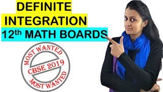 DEFINITE INTEGRATION for 12th BOARD EXAMS CBSEISC 2021 [upl. by Aierb]