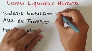 Como LIQUIDAR NOMINA ejercicio paso a paso [upl. by Asiil]