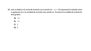 Pregunta 21 Matemáticas Guía EXACER COLBACH 2024 [upl. by Yesnil721]