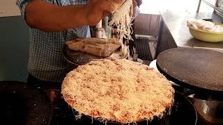 The CHEESIEST Pizza Dosa in Mumbai  Indian Street Food Recipe [upl. by Ecnal]