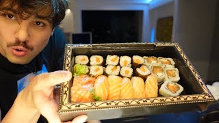 Tentando gostar de comida japonesa em 13 minutos [upl. by Lukey6]