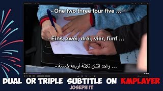 Dual or Triple Subtitle on KMPlayer  KMPlayer Subtitles [upl. by Sehguh]