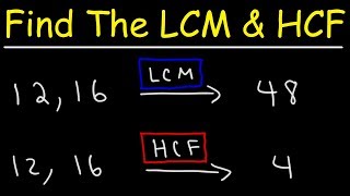 How To Find The LCM and HCF Quickly [upl. by Ecyoj]