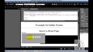 How to use line frame or iframe in Microsoft Expression Web 40 [upl. by Seyer580]