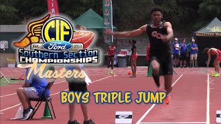 2023 TF  CIFss Masters  Triple Jump Boys [upl. by Suraved]