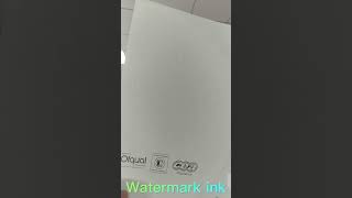 Watermark inkampwatermark paper [upl. by Llewen]