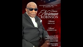 Celebration of Life  Deacon Norman Robinson 20240120 [upl. by Annawt]