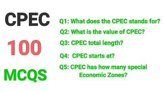 CPEC Complete mcqs for test preparation  CPEC most important mcqs for written test  CPEC [upl. by Lashonda293]