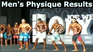 2018 Olympia Mens Physique Results [upl. by Annej]