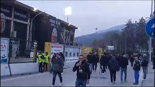 Ascoli Brescia 11 pareggio e tifosi allo stadio [upl. by Herwig853]