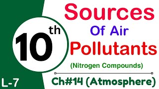 L7 Sources of air pollutants  Nitrogen compounds  ch14  10th class chemistry [upl. by Nguyen710]