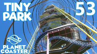 Planet Coaster TINY PARK  Part 53  RIDING ALL THE RIDES 2 [upl. by Odlauso]