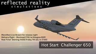 Live Stream 7th January 2022 Hot Start Challenger 650  Marathon Live Stream CYUL to EGPF [upl. by Emelin]