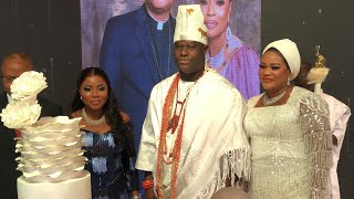 ELECTRIFYING ARRIVAL OF OONI OF IFE AT PROPHETESS FUNMILOLA LUCAS BIRTHDAY CUT CAKES WITH HER [upl. by Zhang]