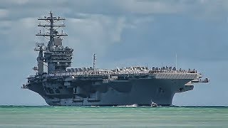 USS Nimitz  VIP Tour amp Flight Deck Action [upl. by Adnahcir35]