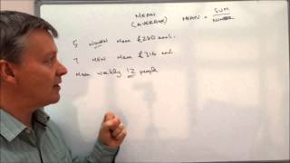 How to calculate mean  average wage exam question [upl. by Ahsika861]