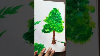 easy 🌲🌴 tree drawing trending art youtubeshorts song music [upl. by Brittani120]