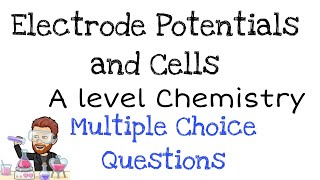 Electrochemical Cells  A level Chemistry  Multiple Choice Question Walkthrough [upl. by Ennazzus]