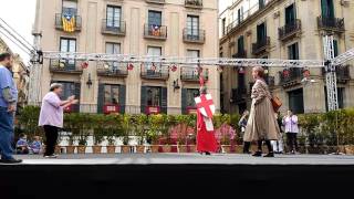 Festes de Santa Eulàlia 2017  Balladeta dels Gegantons de la Sagrada Família Gegants [upl. by Lewap]