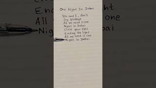 One night in Dubai lyrics song love lyrics [upl. by Sofer]