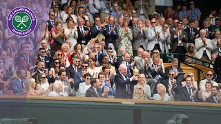 Tendulkar Guardiola Olympians and sporting stars welcomed into royal box  Wimbledon 2024 [upl. by Siegfried46]