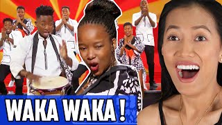 Ndlovu Youth Choir  Waka Waka Reaction  Awesome Song Choice For Americas Got Talent AGT 2019 [upl. by Bohi]