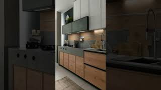 open kitchen cabinet colour combination kitchendesign nandanifurniture [upl. by Madaras324]