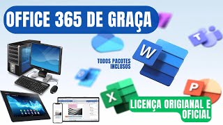 Office 365  Licença Oficial da Microsoft e Gratuita VEJA COMO ADQUIRIR [upl. by Vahe]