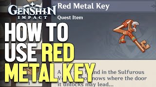 How to use Red Metal Key Genshin Impact [upl. by Hettie]