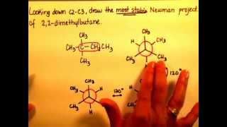 Problem 1 22diMeButane Newmanmp4 [upl. by Refinney176]