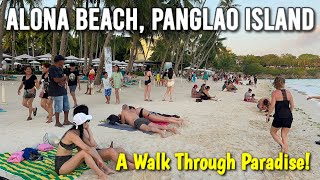 Boracay of Panglao Bohol ALONA BEACH  Complete Walking Tour Philippines  2024 Sunset amp Nightlife [upl. by Einyaj]