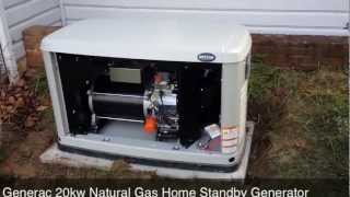 Generac 20kw Natural Gas Home Standby Generator [upl. by Winchell614]