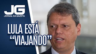 Tarcísio diz que Lula está viajando ao citálo como adversário em 2026 [upl. by Eisteb]