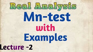 Mntest for Uniform Convergence with Examples  Real Analysis  Uniform Convergence [upl. by Pembrook454]