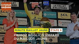 Critérium du Dauphiné 2024  Stage 6  Minute Maillot Jaune amp Bleu LCL [upl. by Enidlarej566]