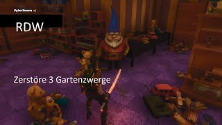 Tägliche Zerstörung Gartenzwerge Zerstöre 3 Gartenzwerge Fortnite Rette die Welt  CyberVenom [upl. by Mechelle727]