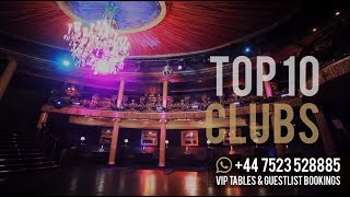 Top 10 Night Clubs in London [upl. by Eicaj]